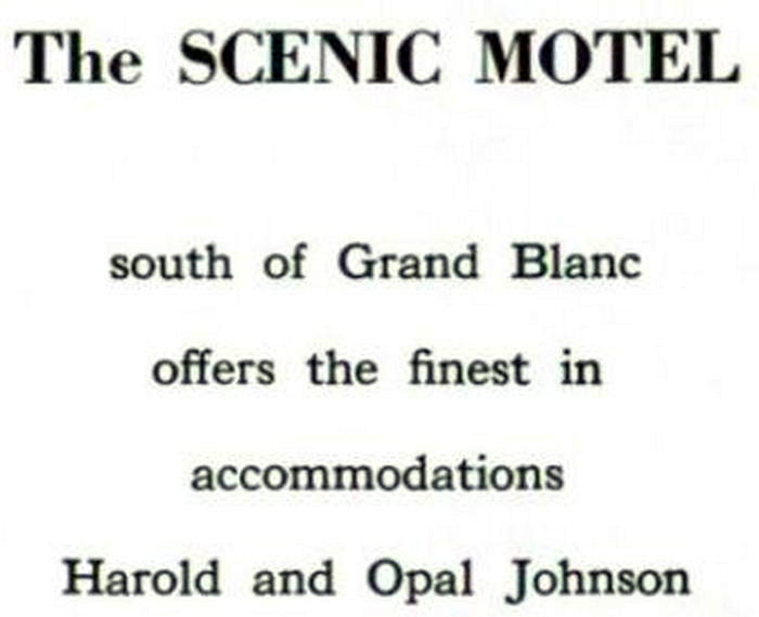 Scenic Motel (Scenic Inn) - Vintage Yeabook Ad (newer photo)